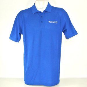 WALMART Associate Employee Uniform Polo Shirt Blue NEW Size S Small
